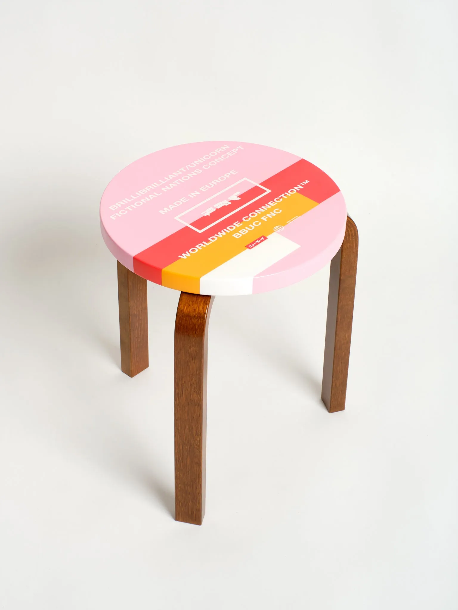 LTD ED FNC Artek Stool 60, Rose 03