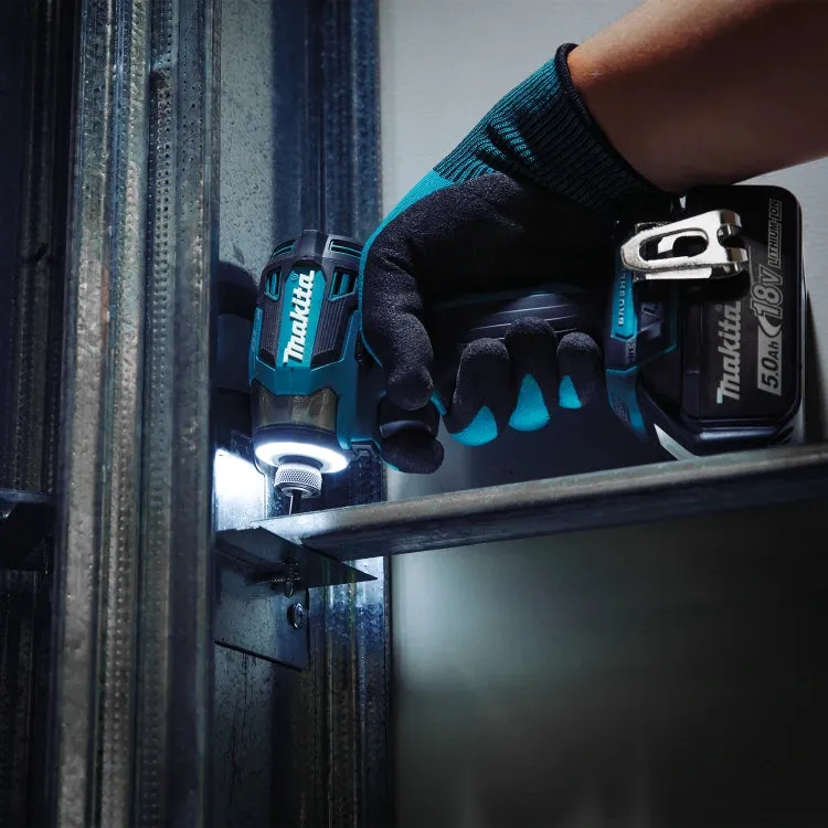 Makita XT297T 18V LXT Lithium-Ion Brushless Cordless 2Pc Combo Kit, XPH14Z, XDT20Z, bag (5.0Ah)   Free Tool