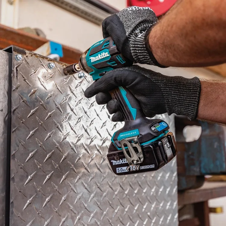 Makita XT297T 18V LXT Lithium-Ion Brushless Cordless 2Pc Combo Kit, XPH14Z, XDT20Z, bag (5.0Ah)   Free Tool