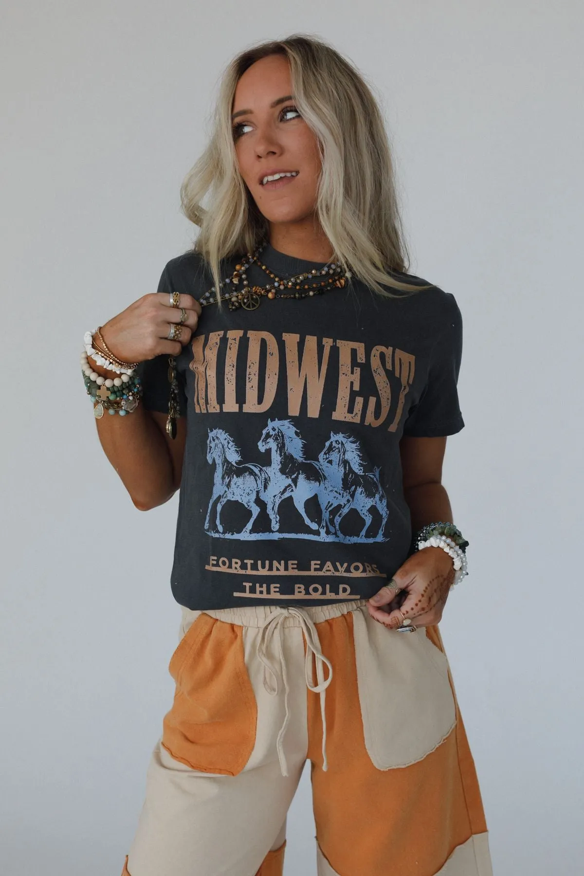 Midwest Fortune Graphic Tee - Pepper
