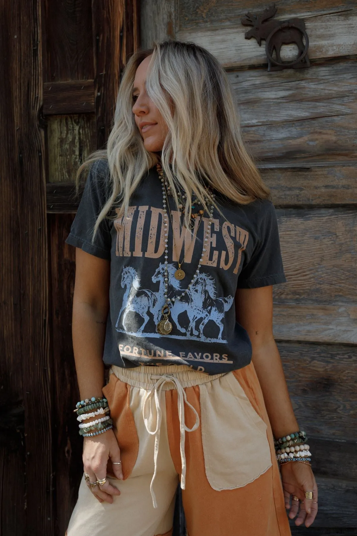 Midwest Fortune Graphic Tee - Pepper