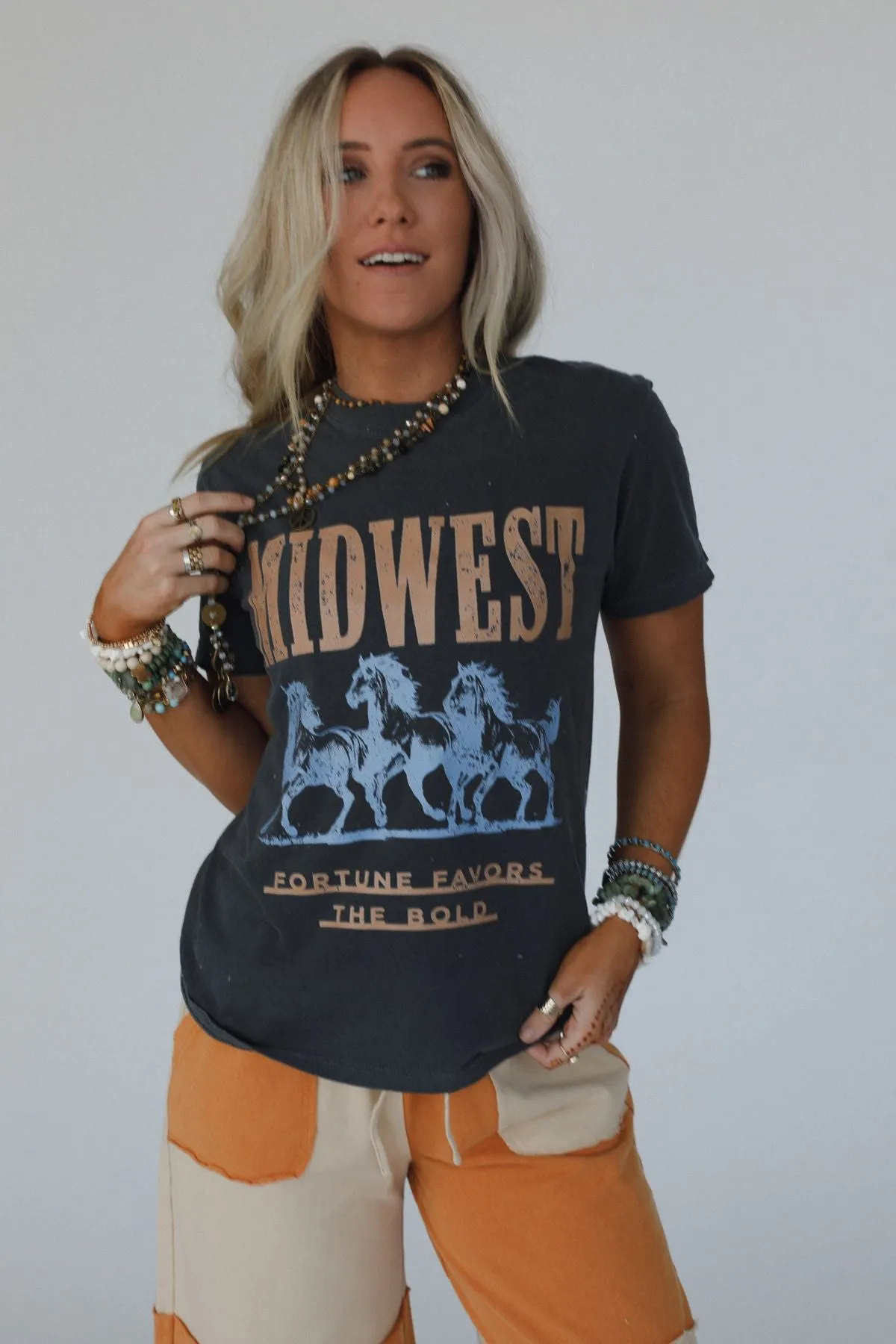 Midwest Fortune Graphic Tee - Pepper