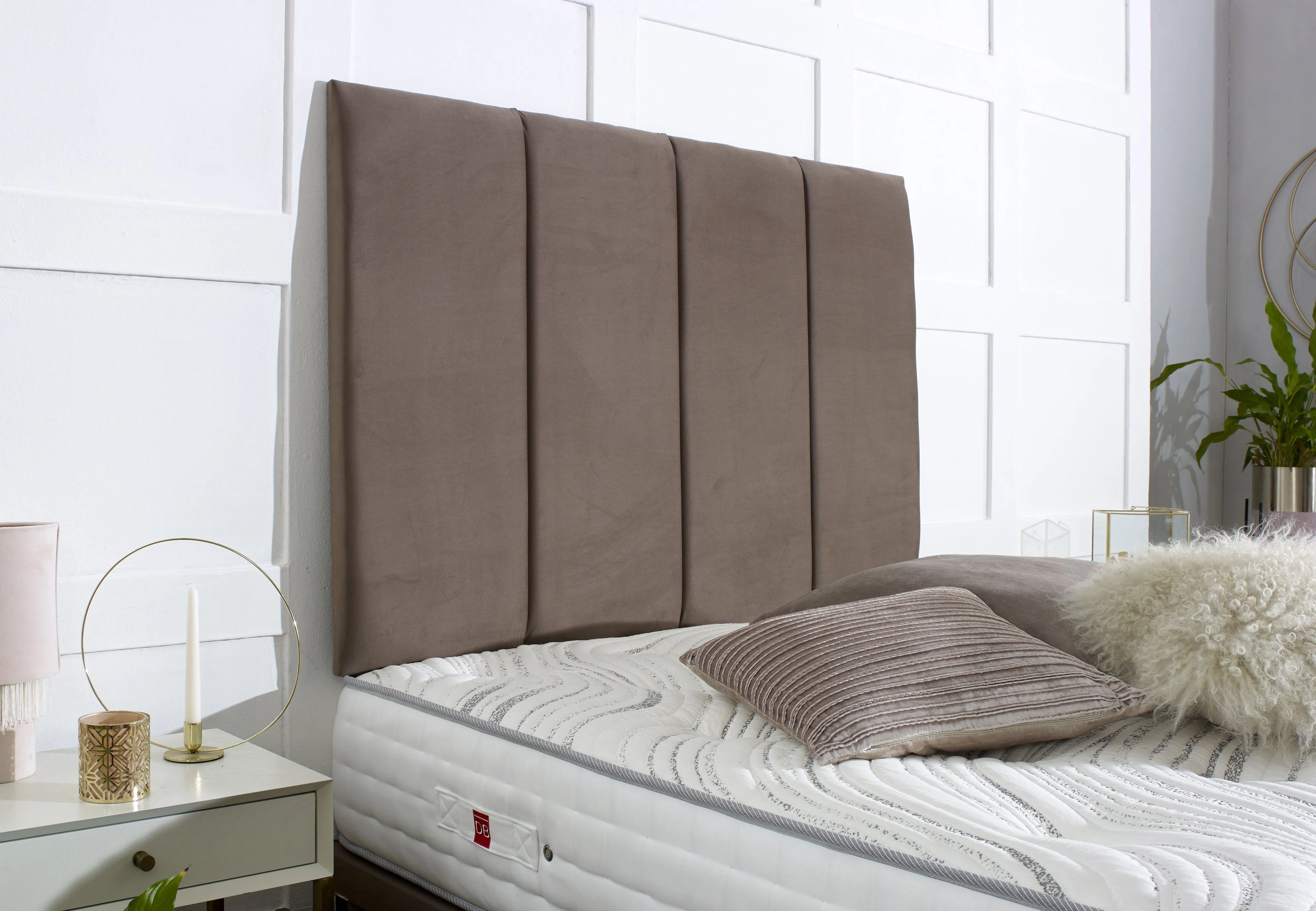 Milan Divan Bed Set with Tall Headboard and Footboard