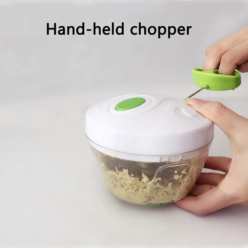 Mini Hand Manual Meat Grinder Mini Chopper Design Pull the Rope Garlic Cutter Vegetable Fruit Twist Shredder Kitchen Tools