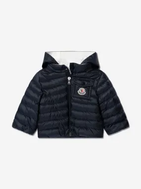 Moncler Enfant Baby Down Padded Baigal Jacket in Navy