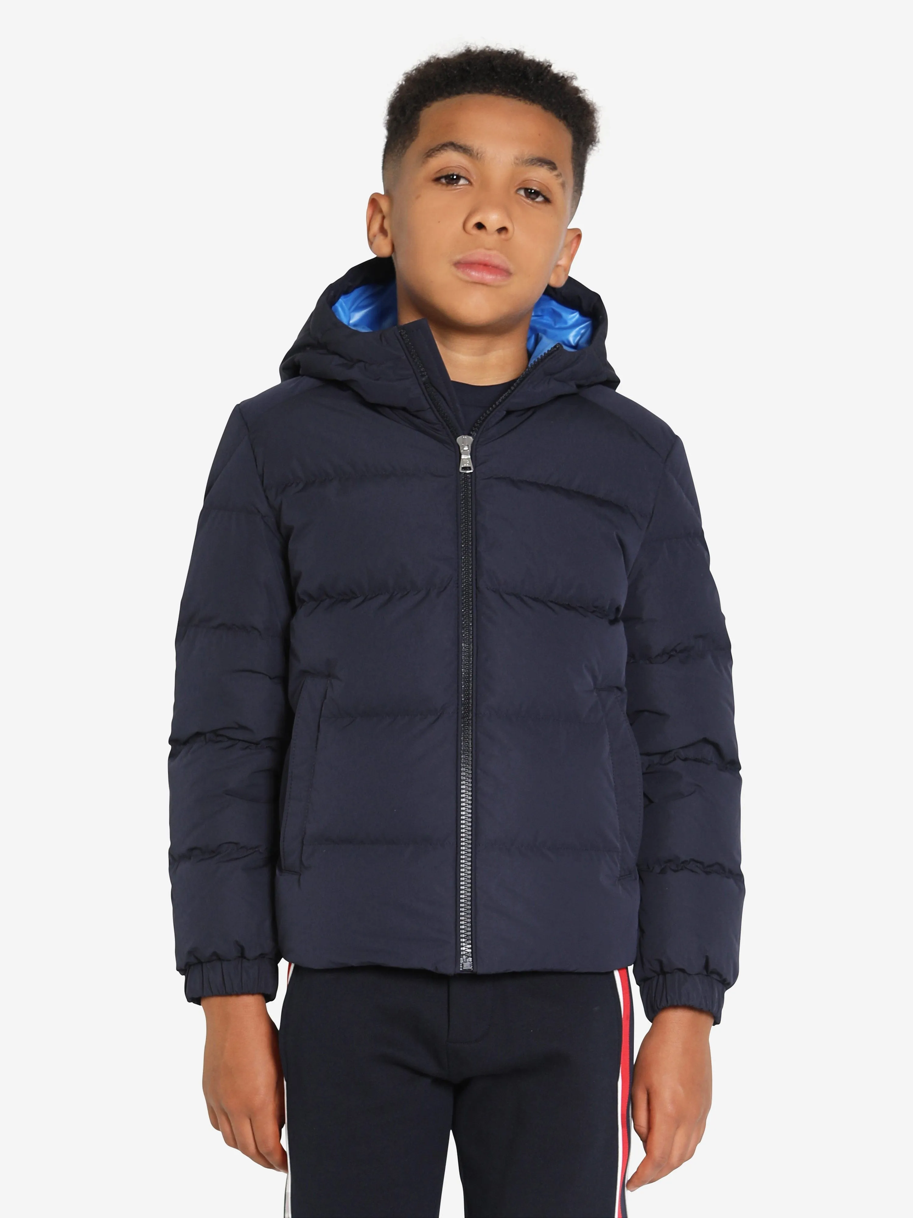 Moncler Enfant Boys Down Padded Eric Jacket in Navy