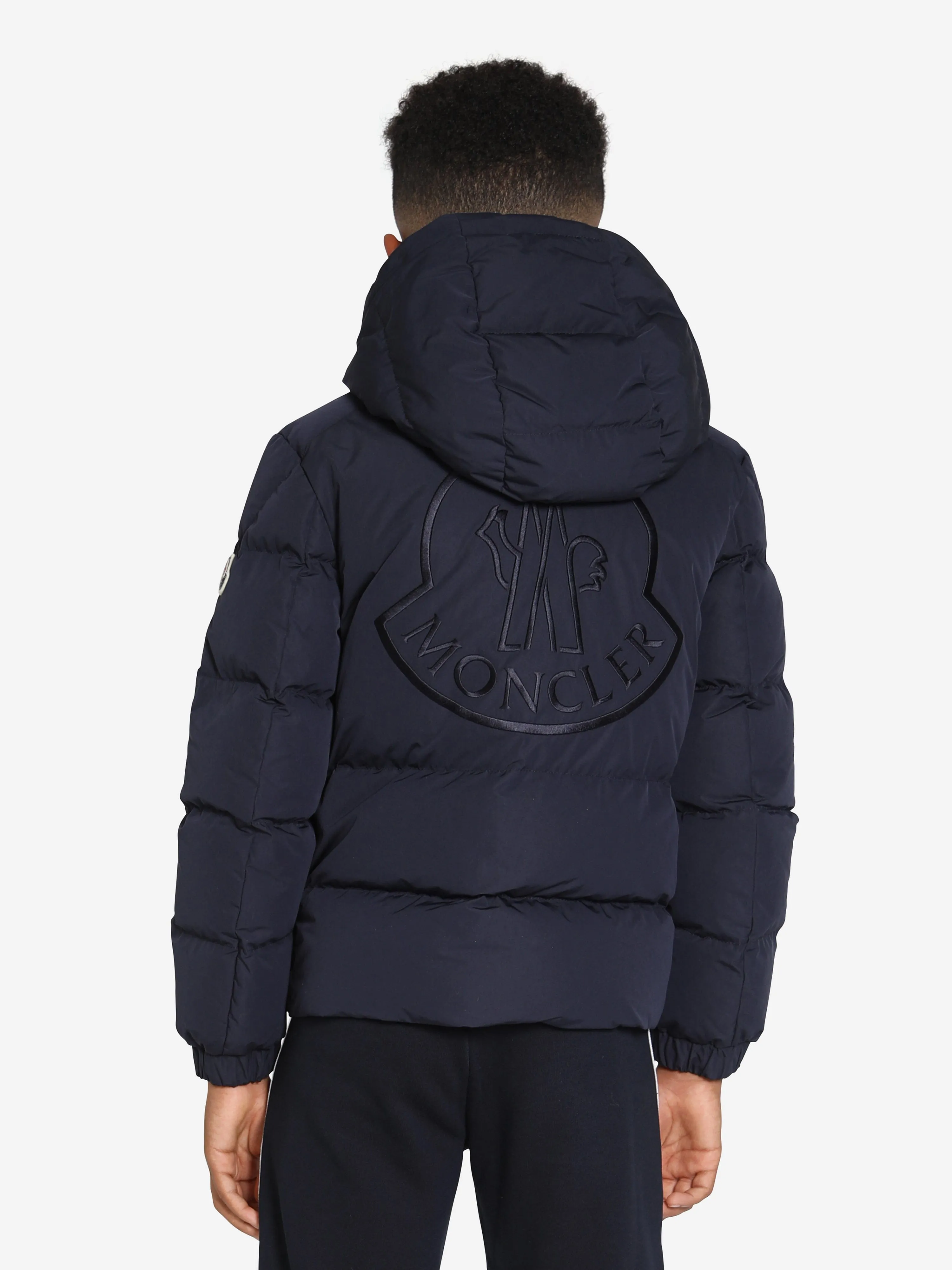 Moncler Enfant Boys Down Padded Eric Jacket in Navy
