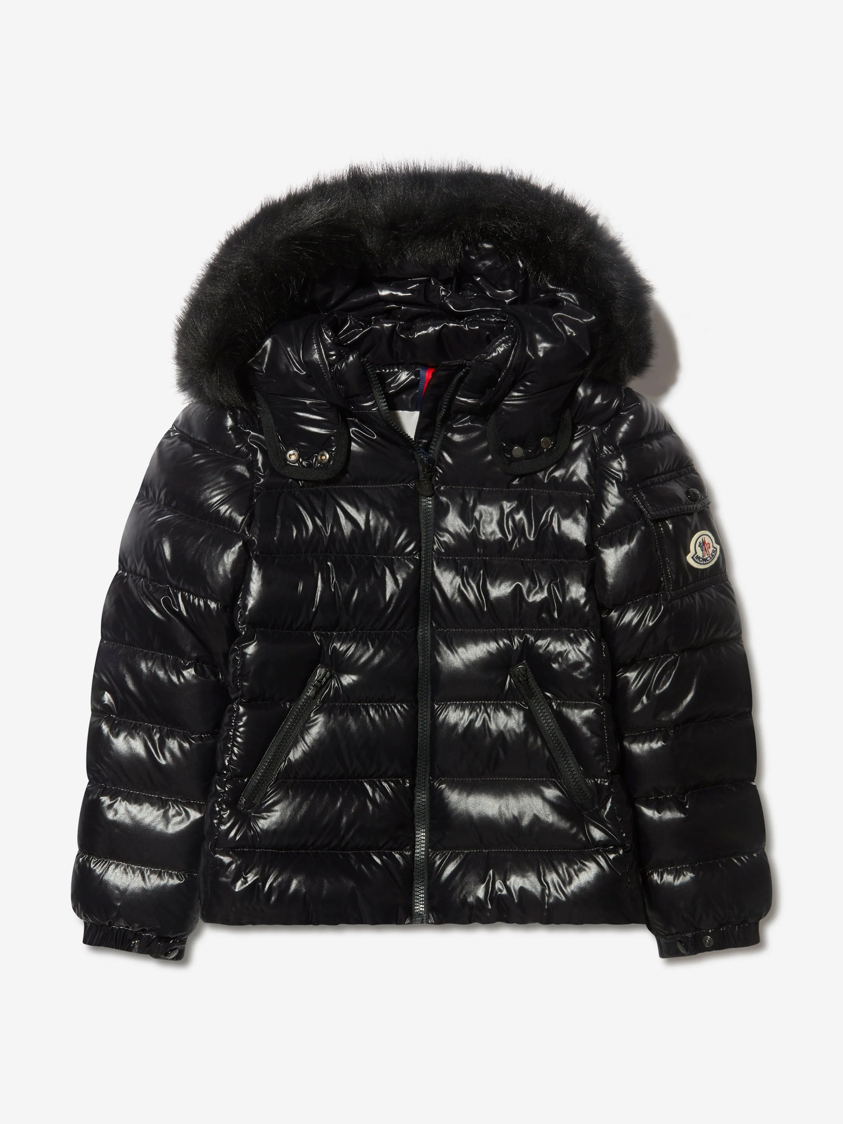 Moncler Enfant Girls Down Padded Bady Fur Jacket