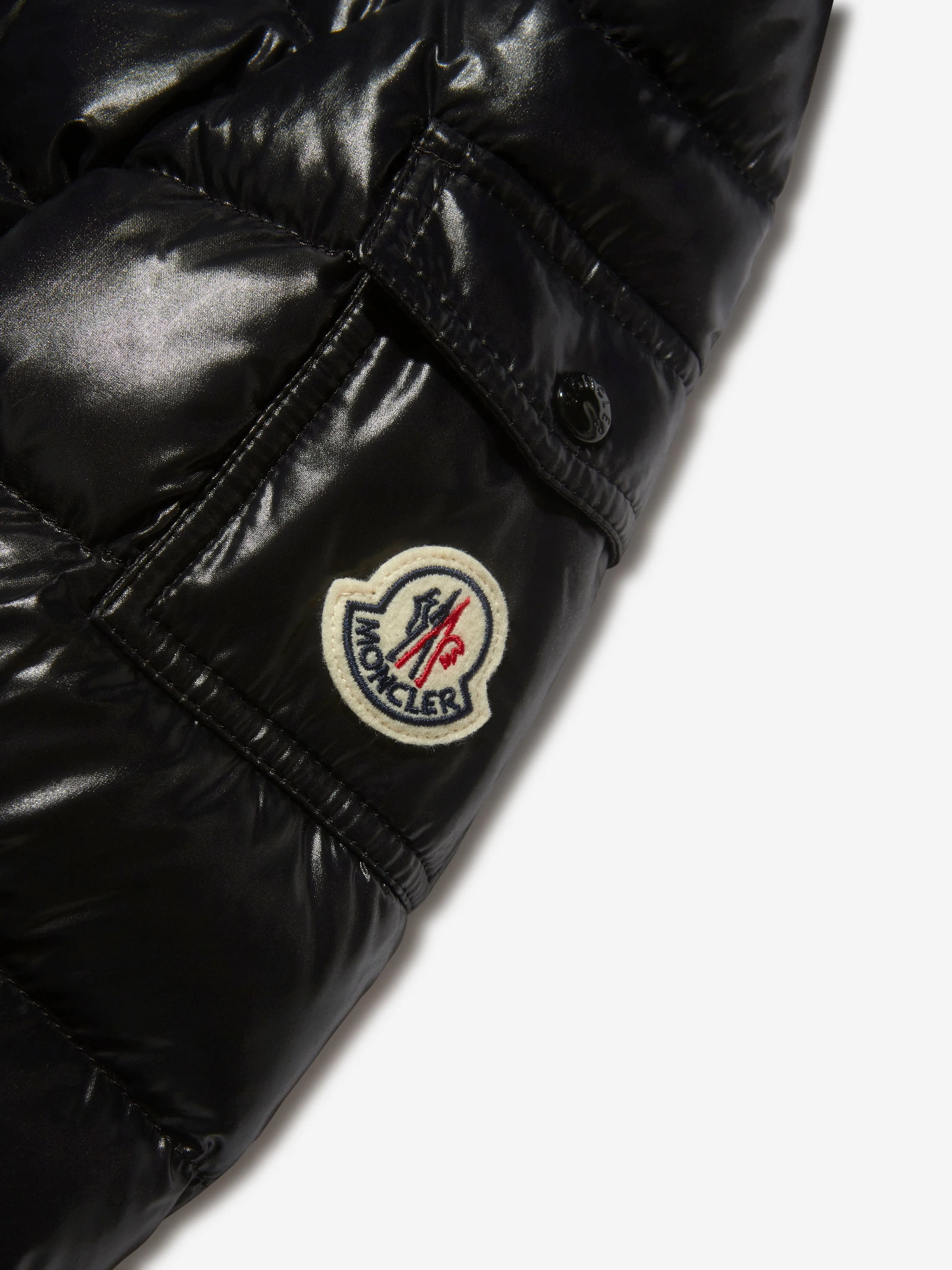 Moncler Enfant Girls Down Padded Bady Fur Jacket