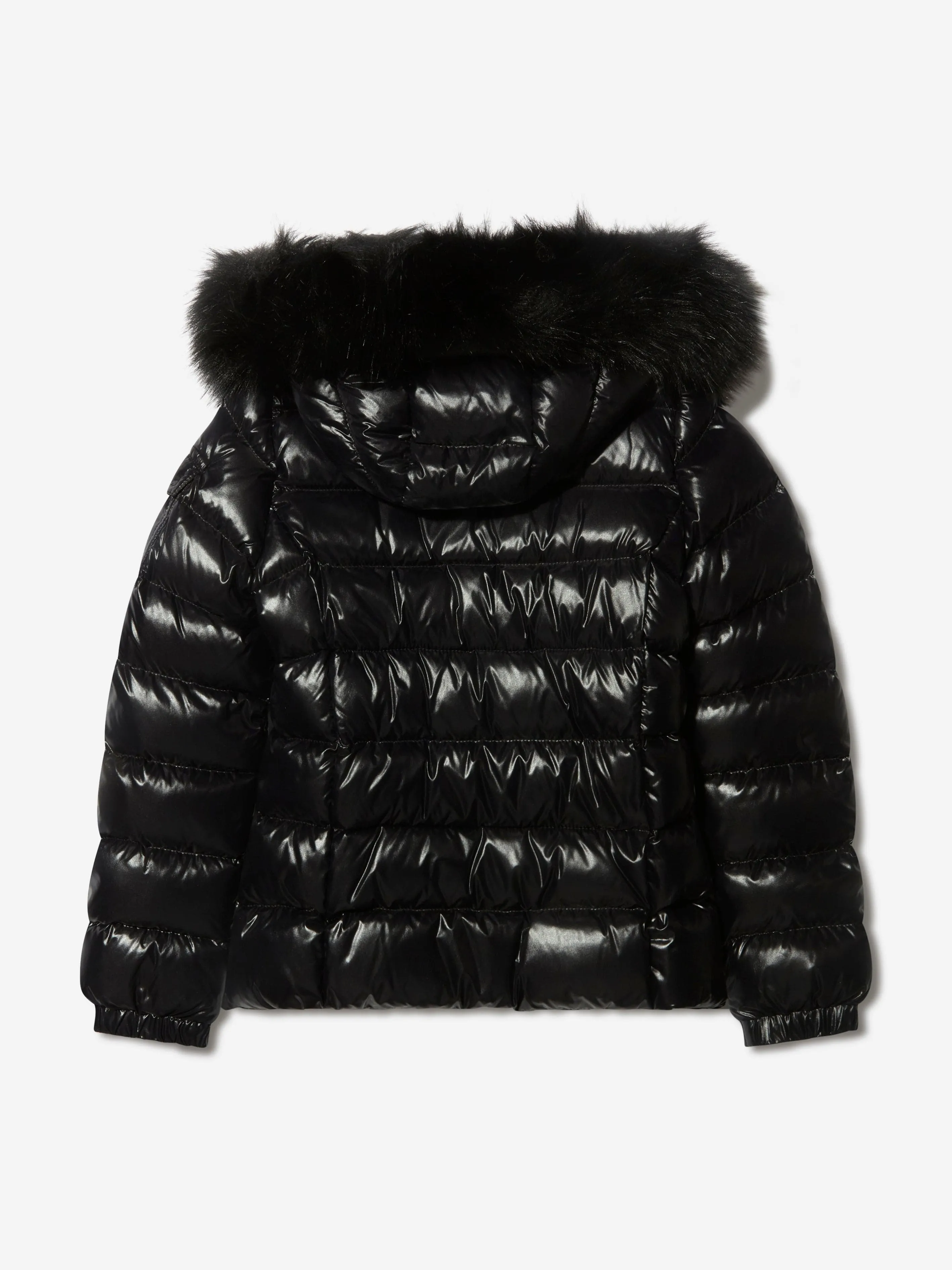 Moncler Enfant Girls Down Padded Bady Fur Jacket
