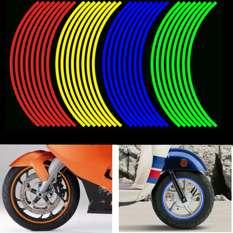 Motorcycle 12 - inch Reflective Wheel Sticker Wheel Ring