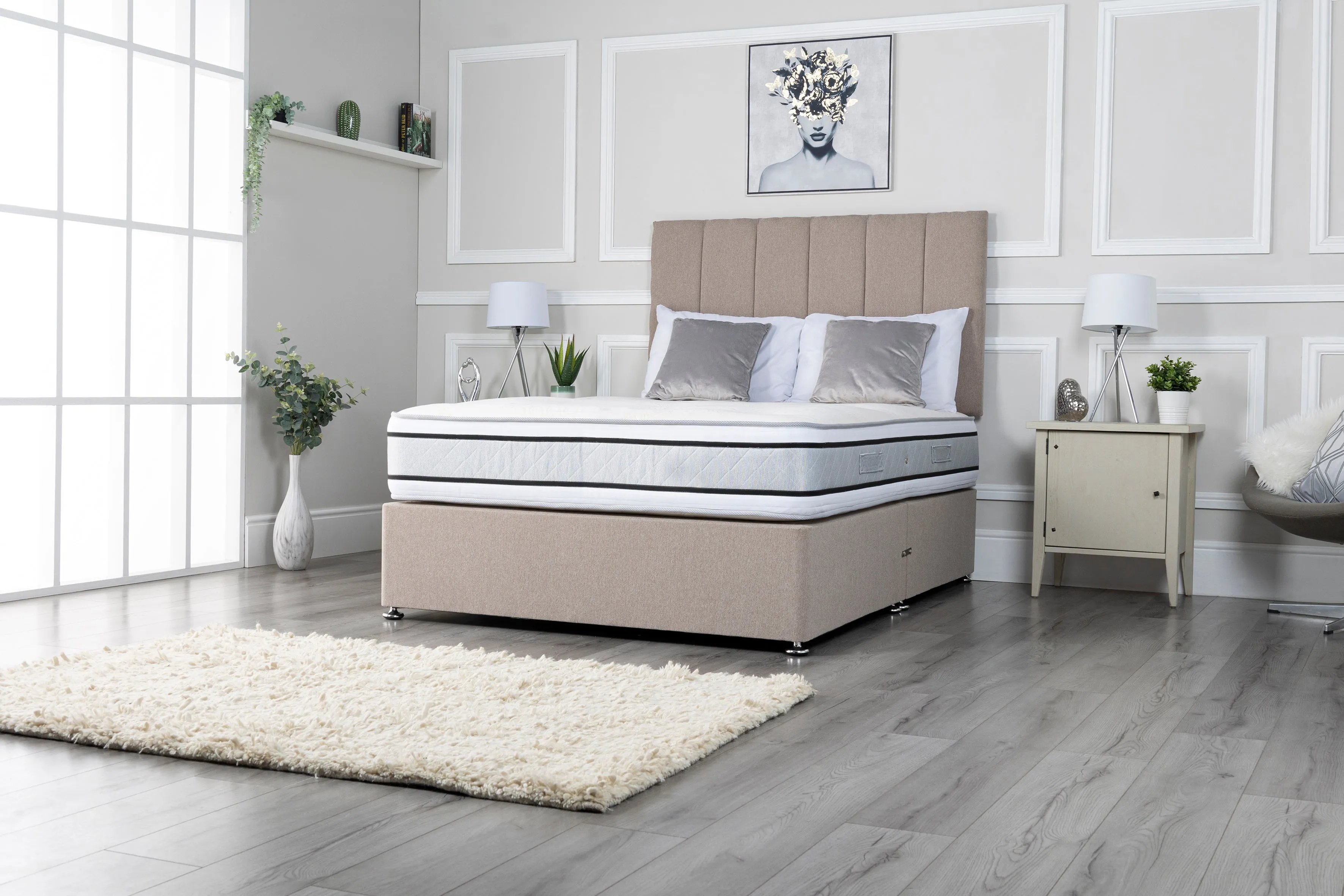 Myer Adams Memory Pocket Silk Divan Bed