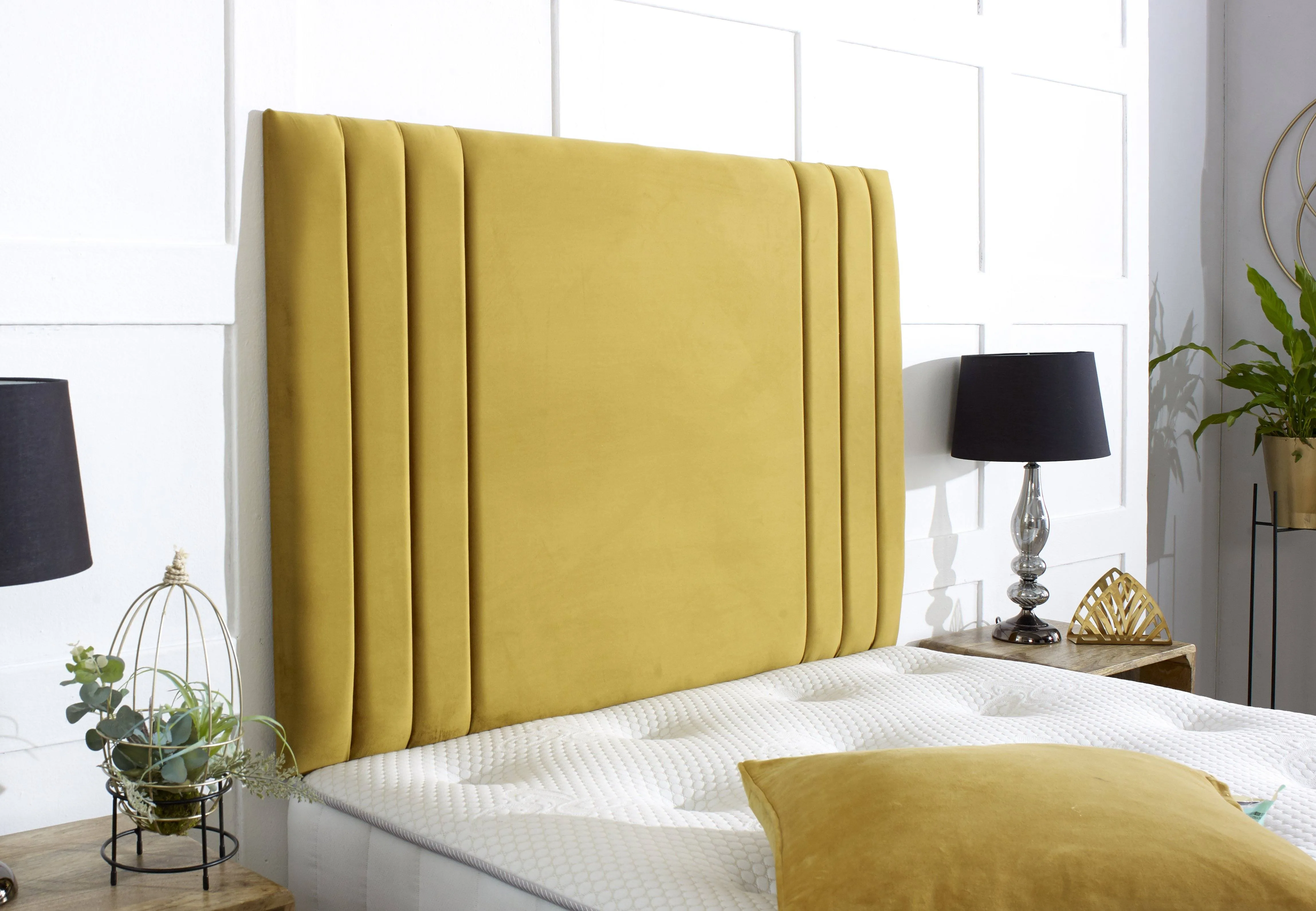 Naples Divan Bed Set with Tall Headboard and Footboard
