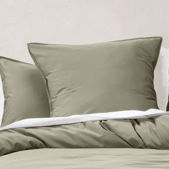 Nara Moss European Pillowcase by Linen House