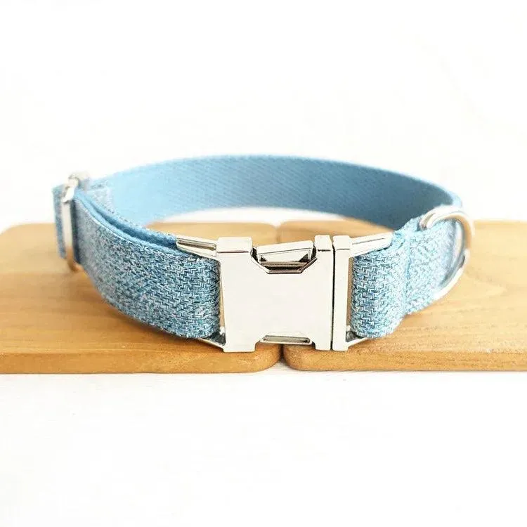 Nylon Dog Collar Set: Personalized Engraving & Free Leash - Safety & Style Combo