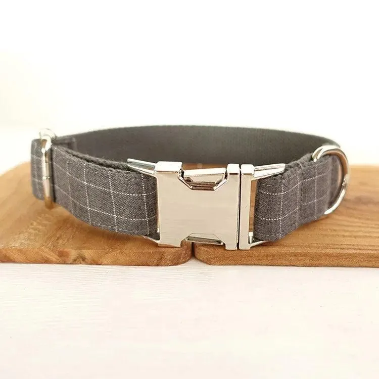 Nylon Dog Collar Set: Personalized Engraving & Free Leash - Safety & Style Combo