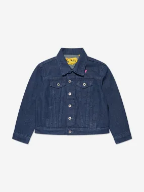 Off-White Girls Off Stamp Denim Jacket in Blue