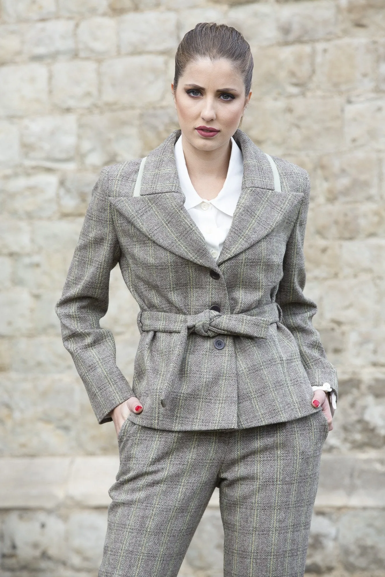Organic Tweed Wool Multicolour Jacket