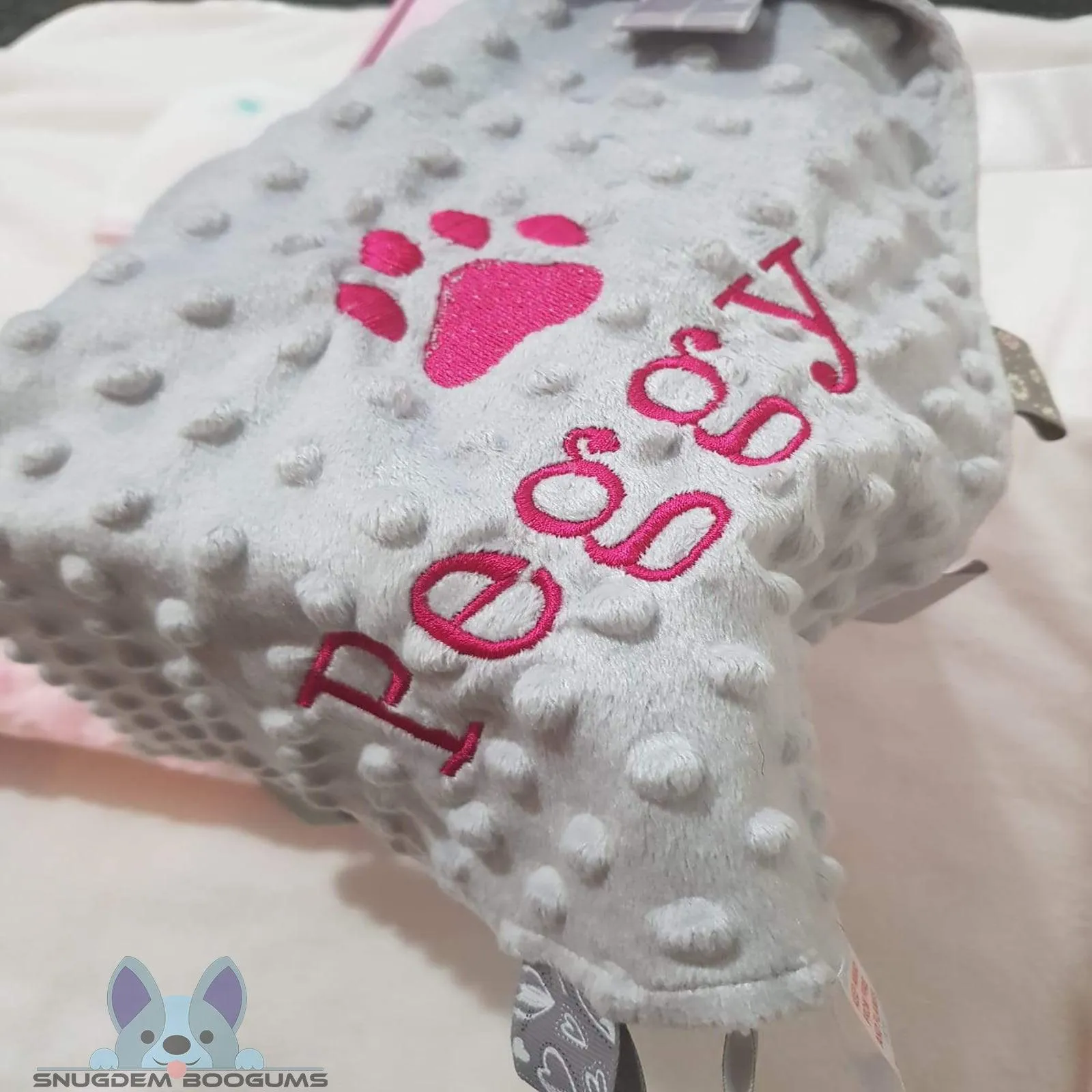Personalised chewy comforter for pet - Grey