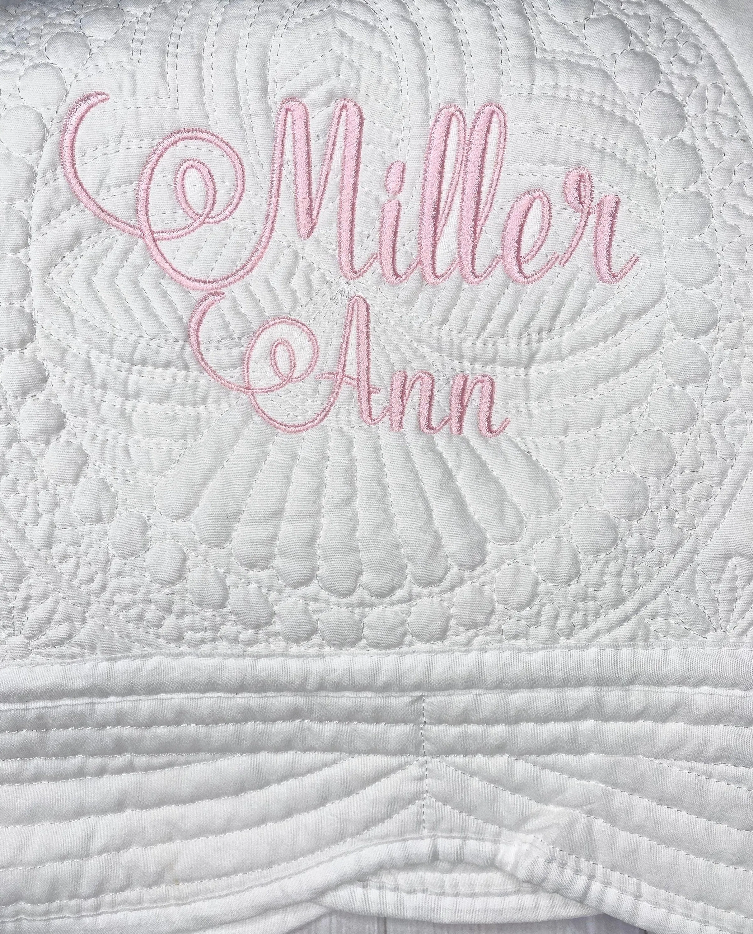 Personalized Baby Name Quilt Blanket