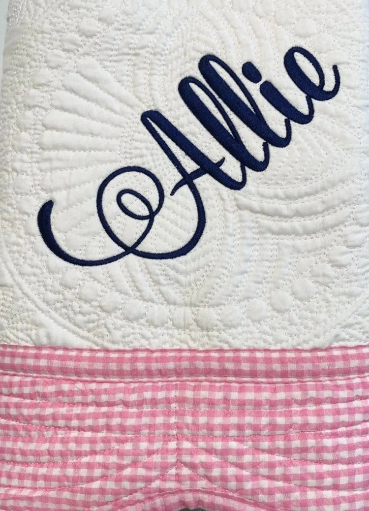 Personalized Baby Name Quilt Blanket