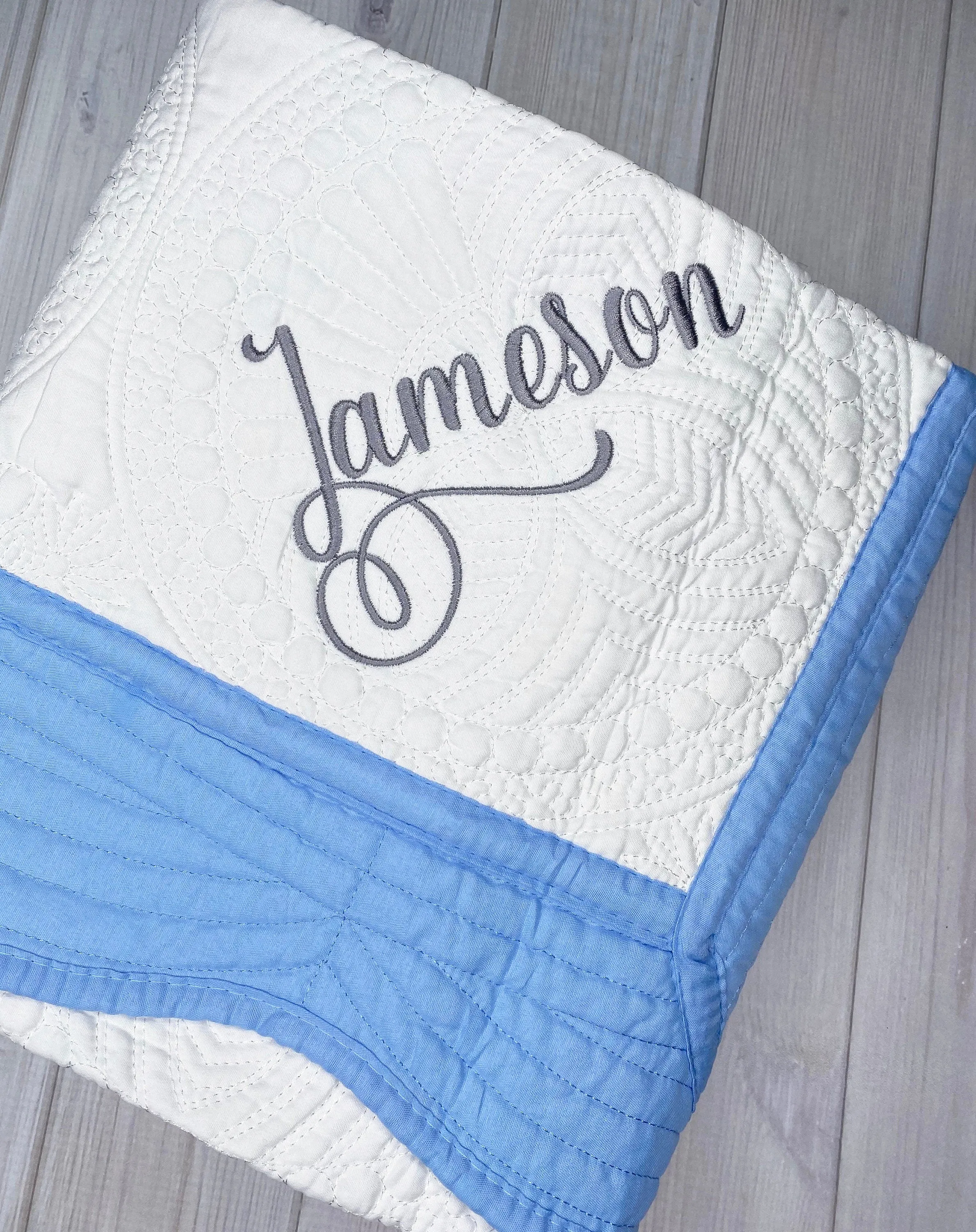 Personalized Baby Name Quilt Blanket