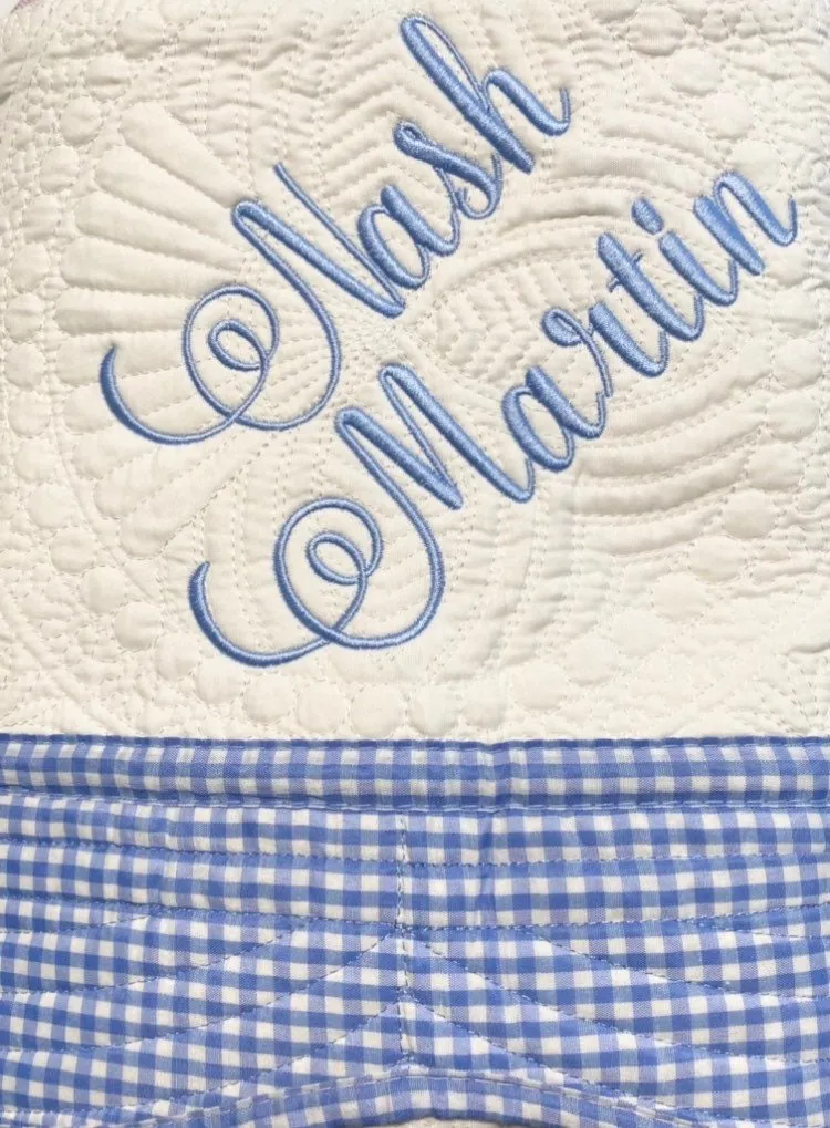 Personalized Baby Name Quilt Blanket