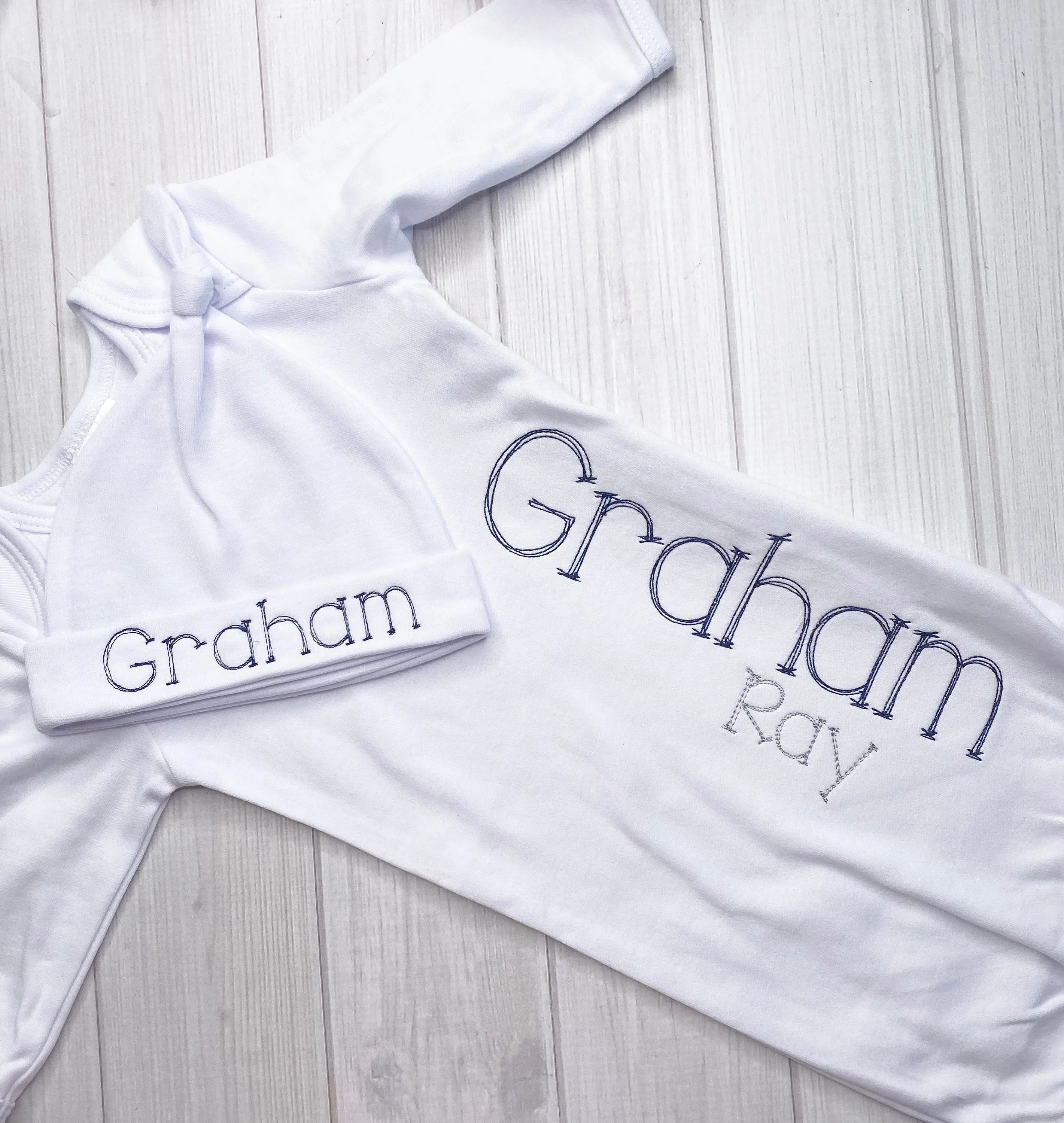 Personalized Coming Home Gown Set