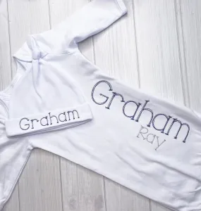 Personalized Coming Home Gown Set