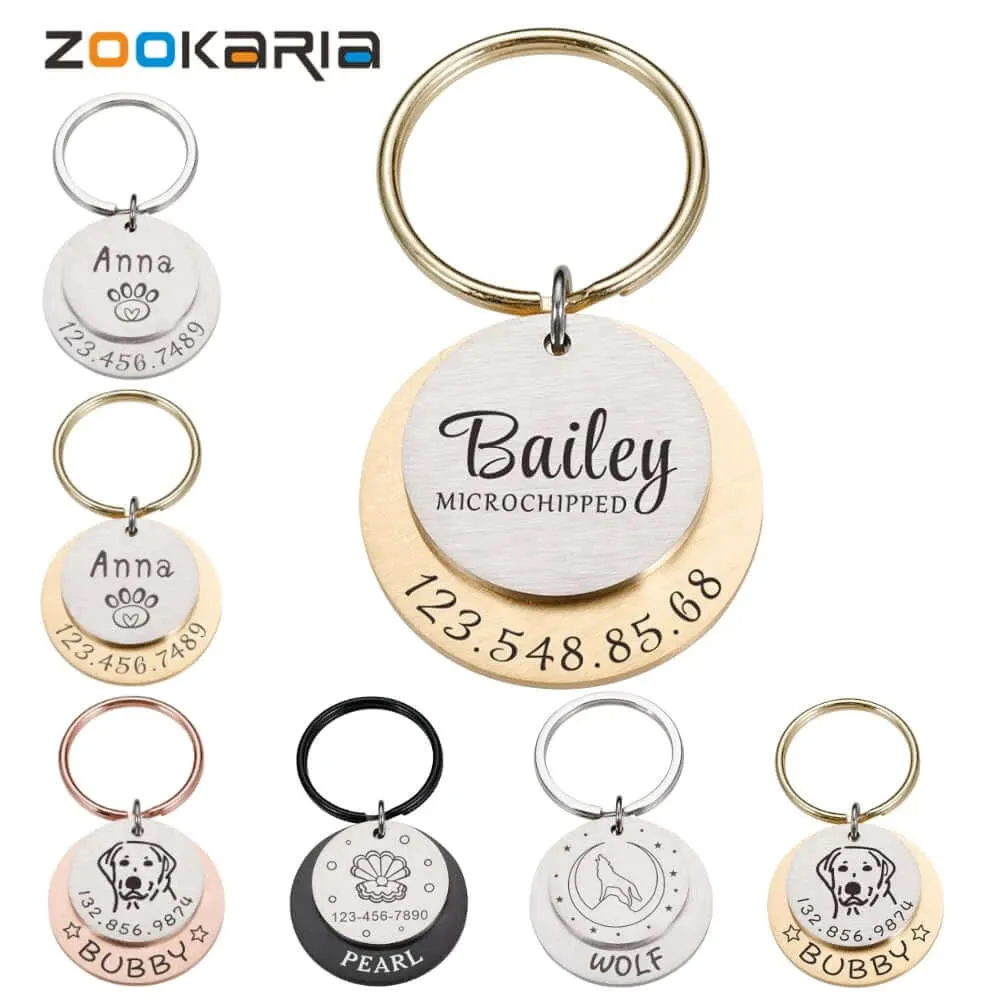 Personalized Engraved Anti-Lost Ped ID Tag