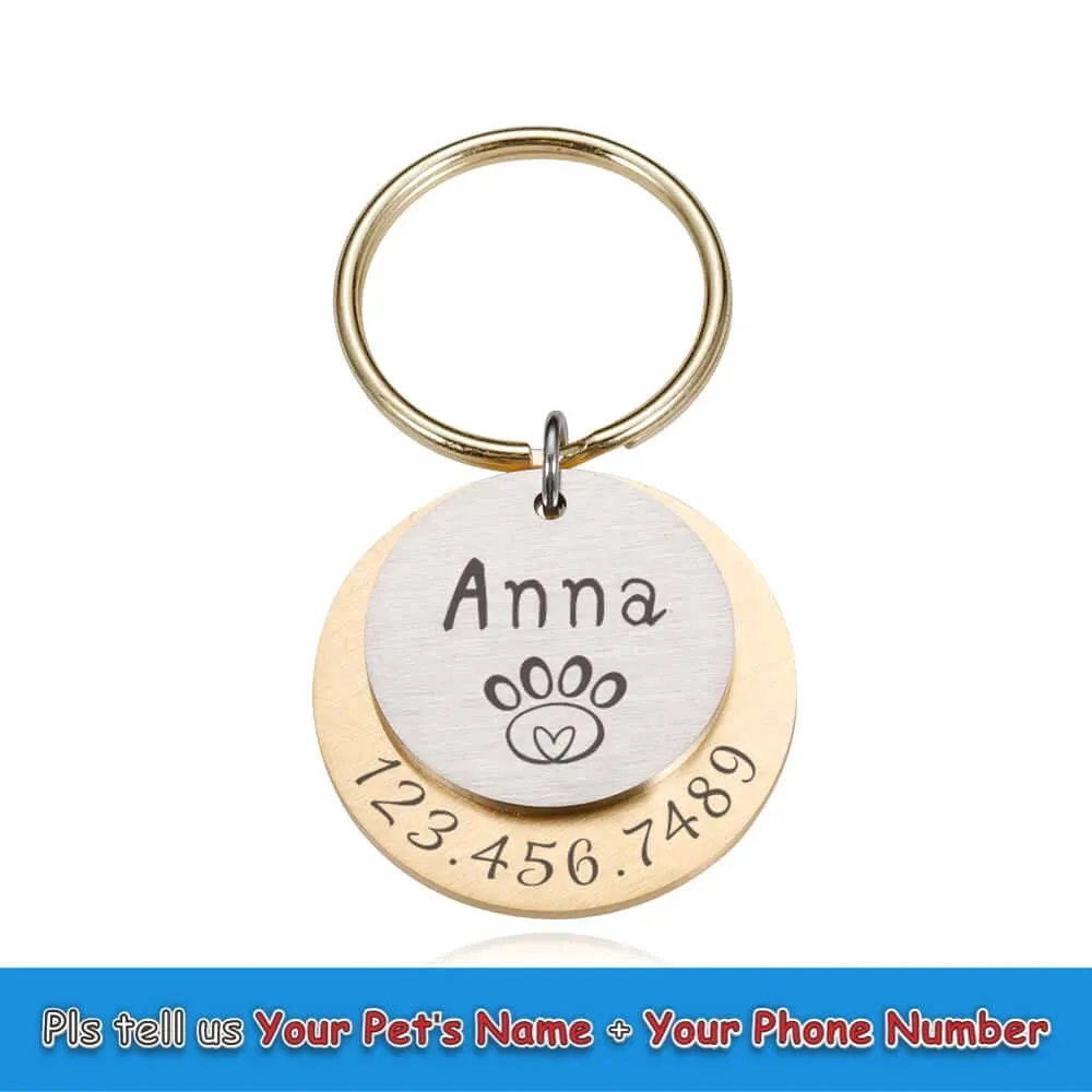 Personalized Engraved Anti-Lost Ped ID Tag