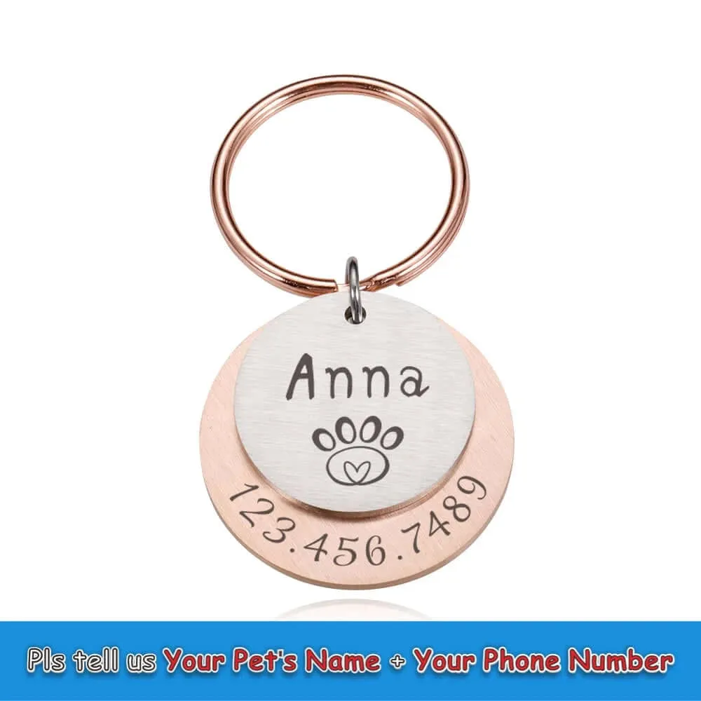 Personalized Engraved Anti-Lost Ped ID Tag