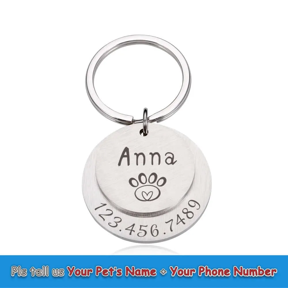 Personalized Engraved Anti-Lost Ped ID Tag
