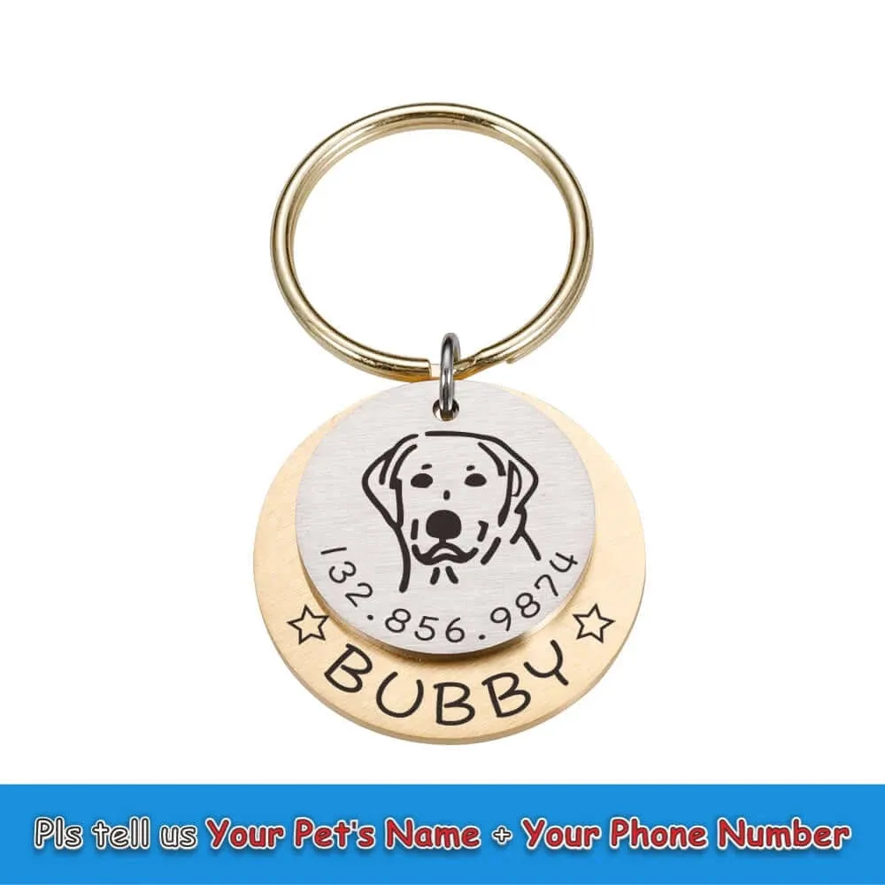 Personalized Engraved Anti-Lost Ped ID Tag