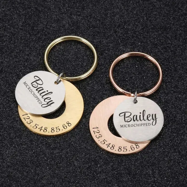 Personalized Engraved Anti-Lost Ped ID Tag