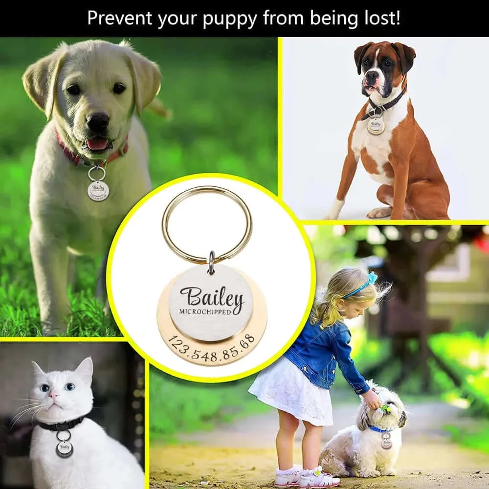 Personalized Engraved Anti-Lost Ped ID Tag
