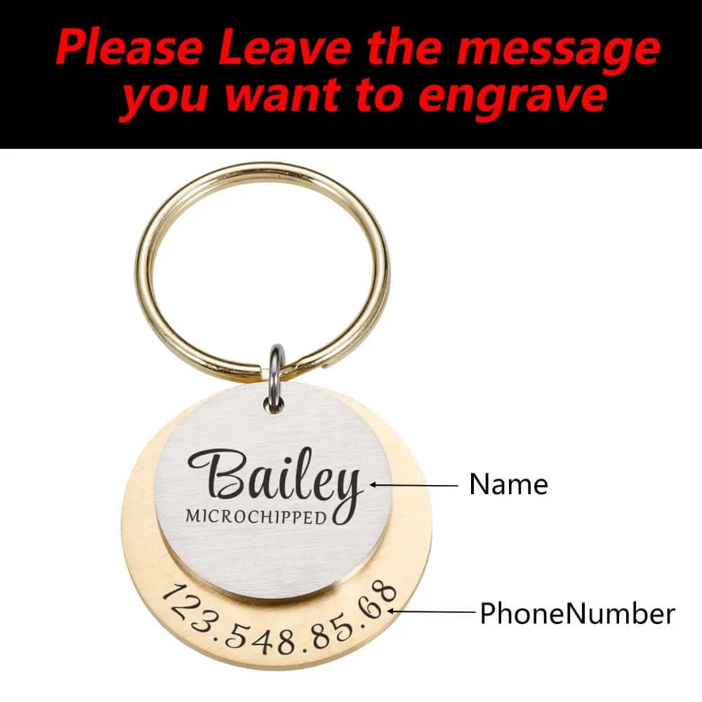 Personalized Engraved Anti-Lost Ped ID Tag
