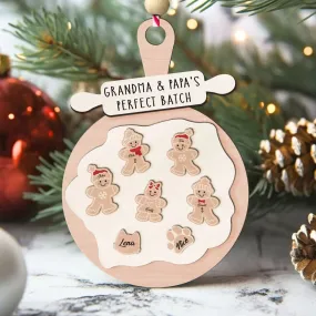 Personalized Gingerbread Christmas Ornament, Cookie Ornament, Custom Family Ornament CF15
