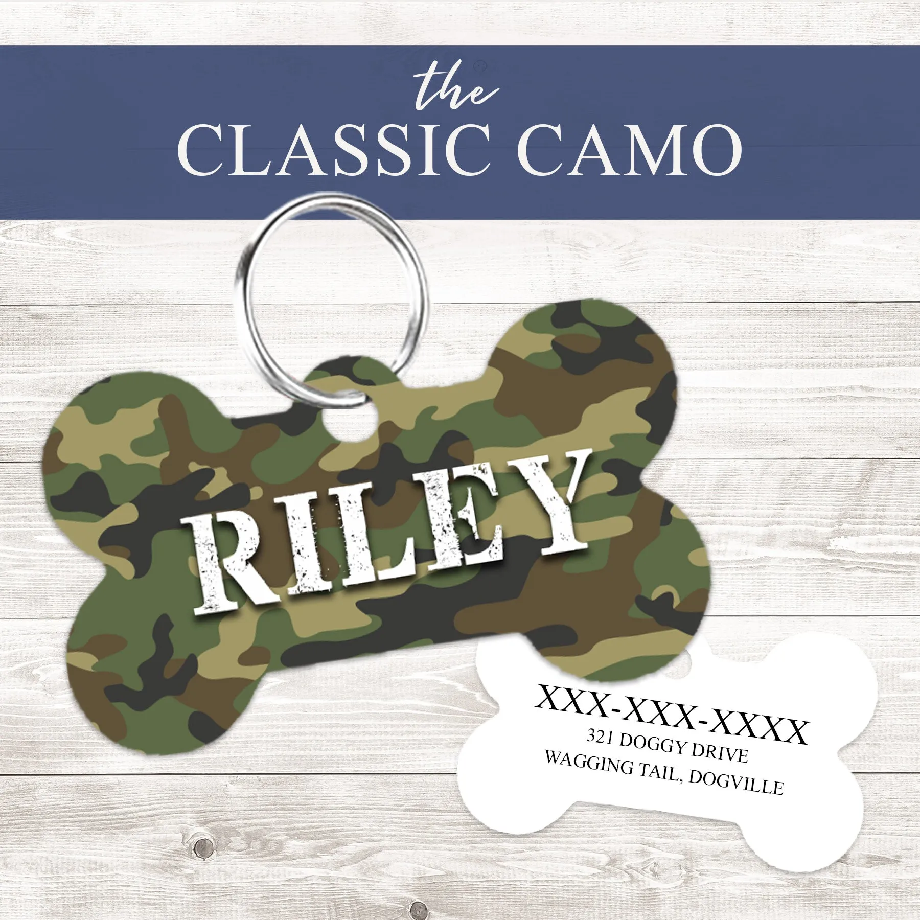 Pet ID Tag | Classic Camo