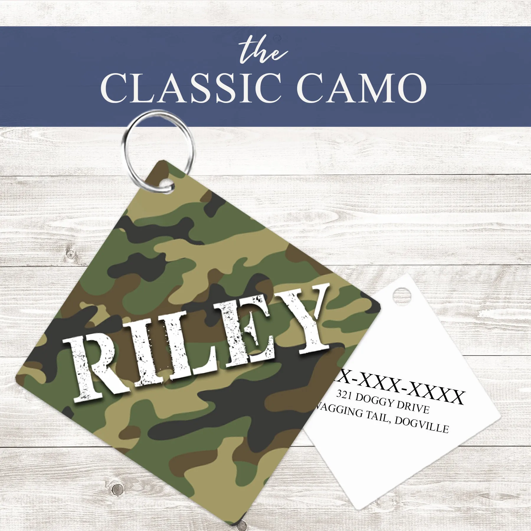 Pet ID Tag | Classic Camo