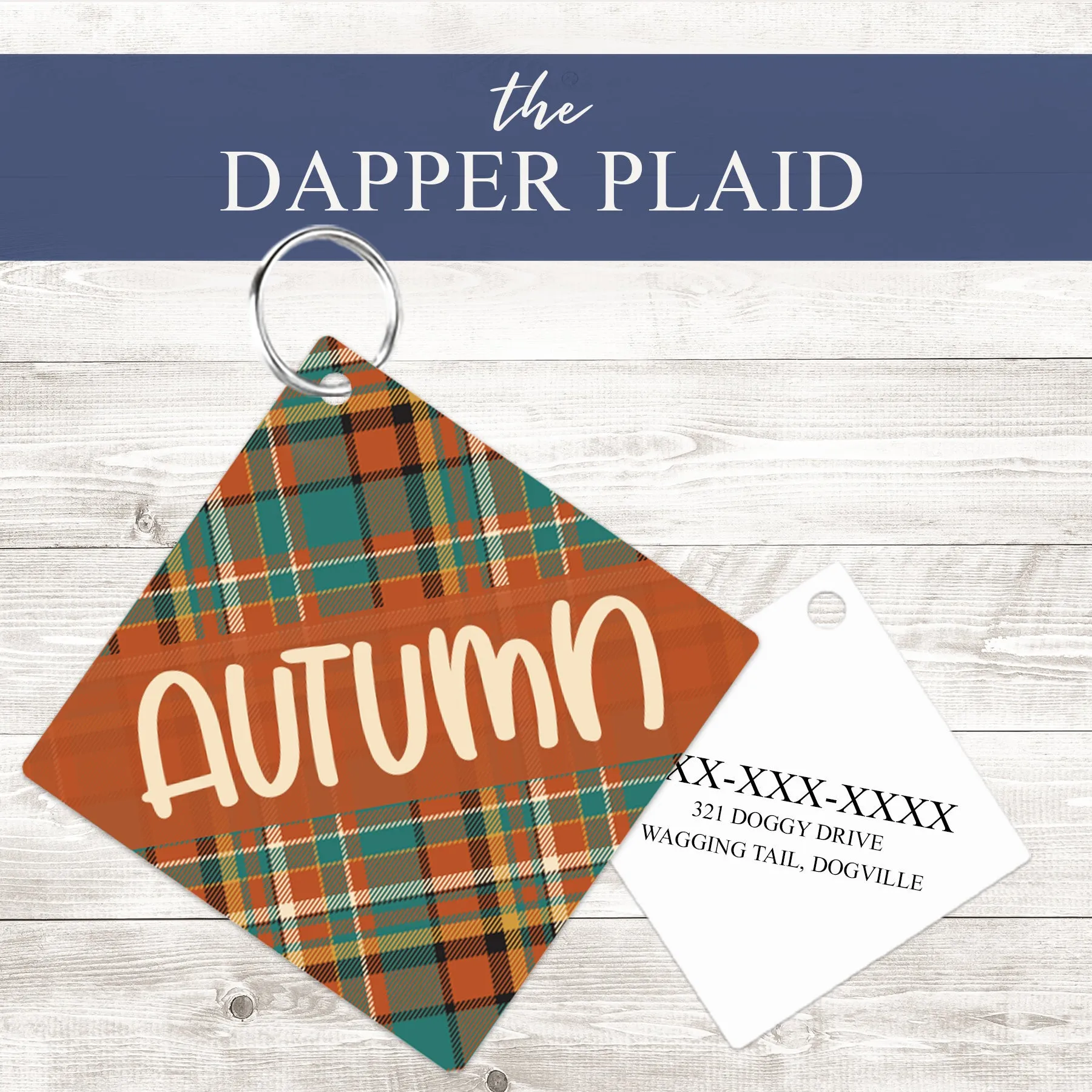 Pet ID Tag | Dapper Plaid