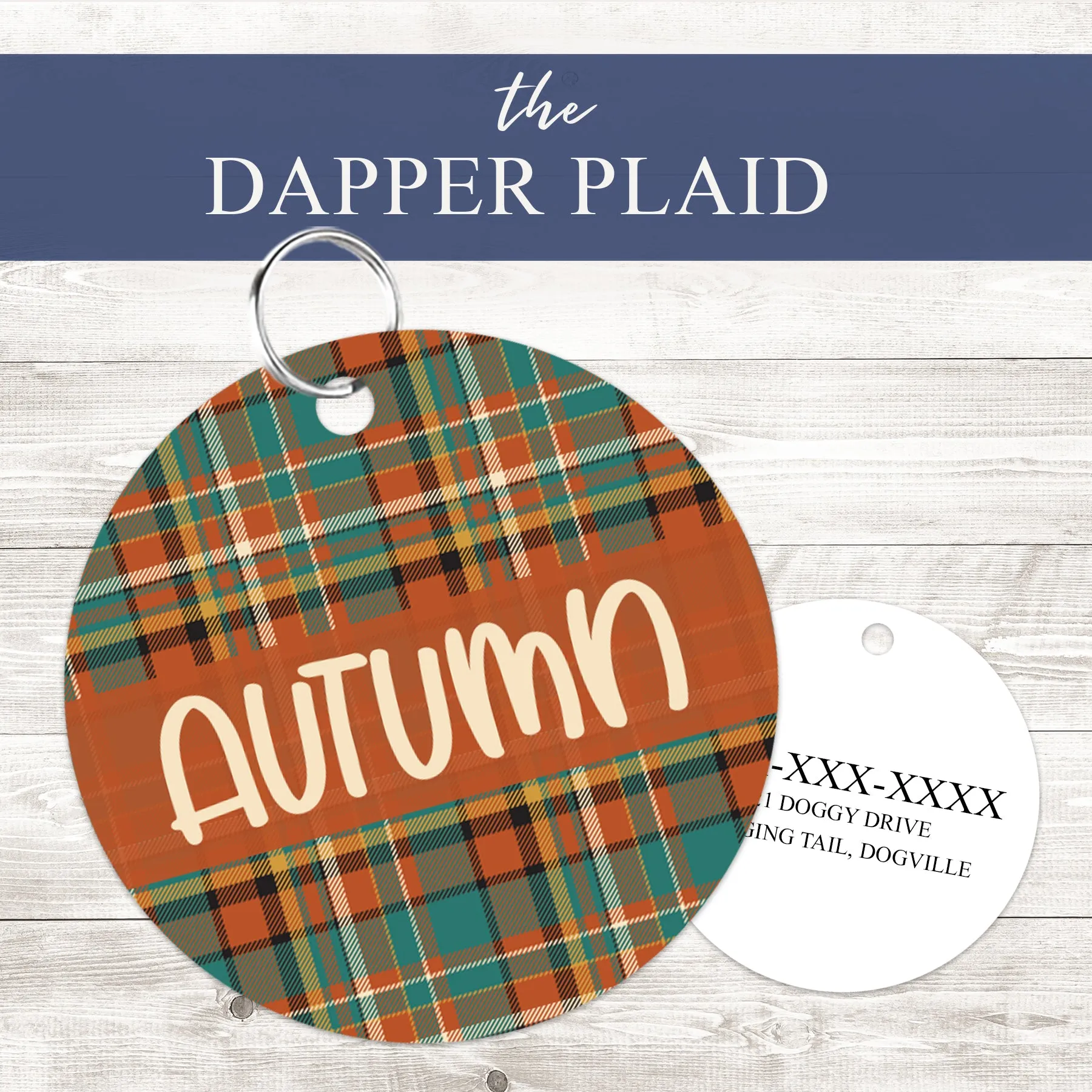 Pet ID Tag | Dapper Plaid