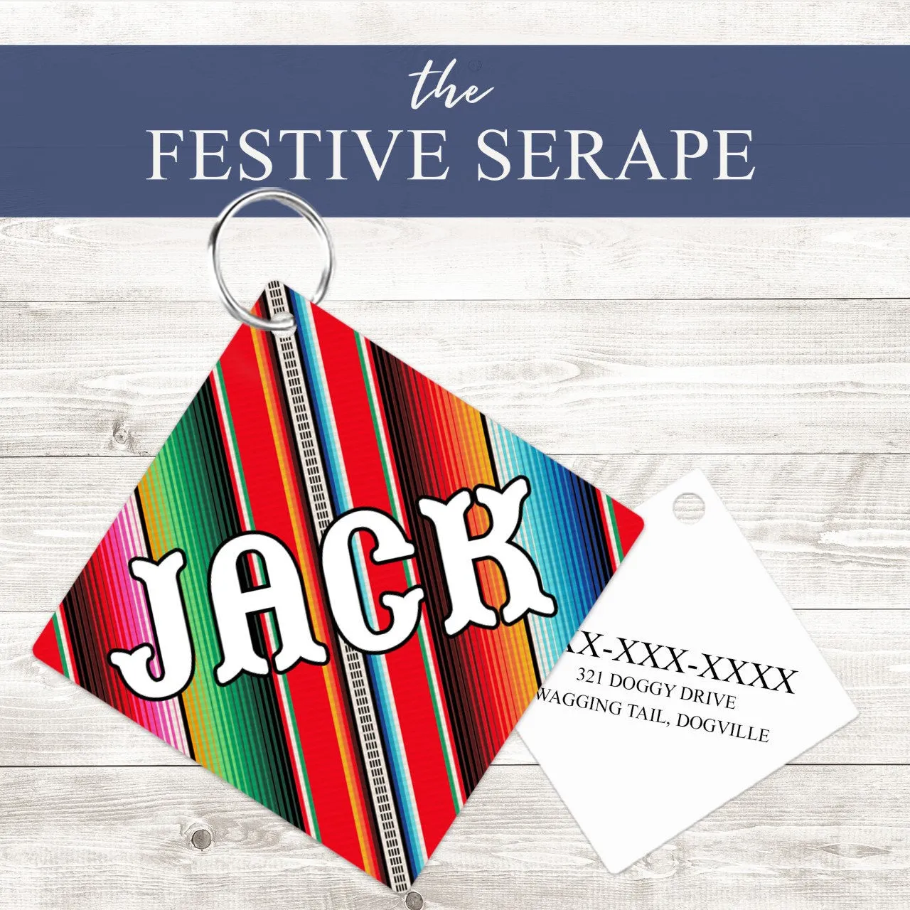 Pet ID Tag | Festive Serape