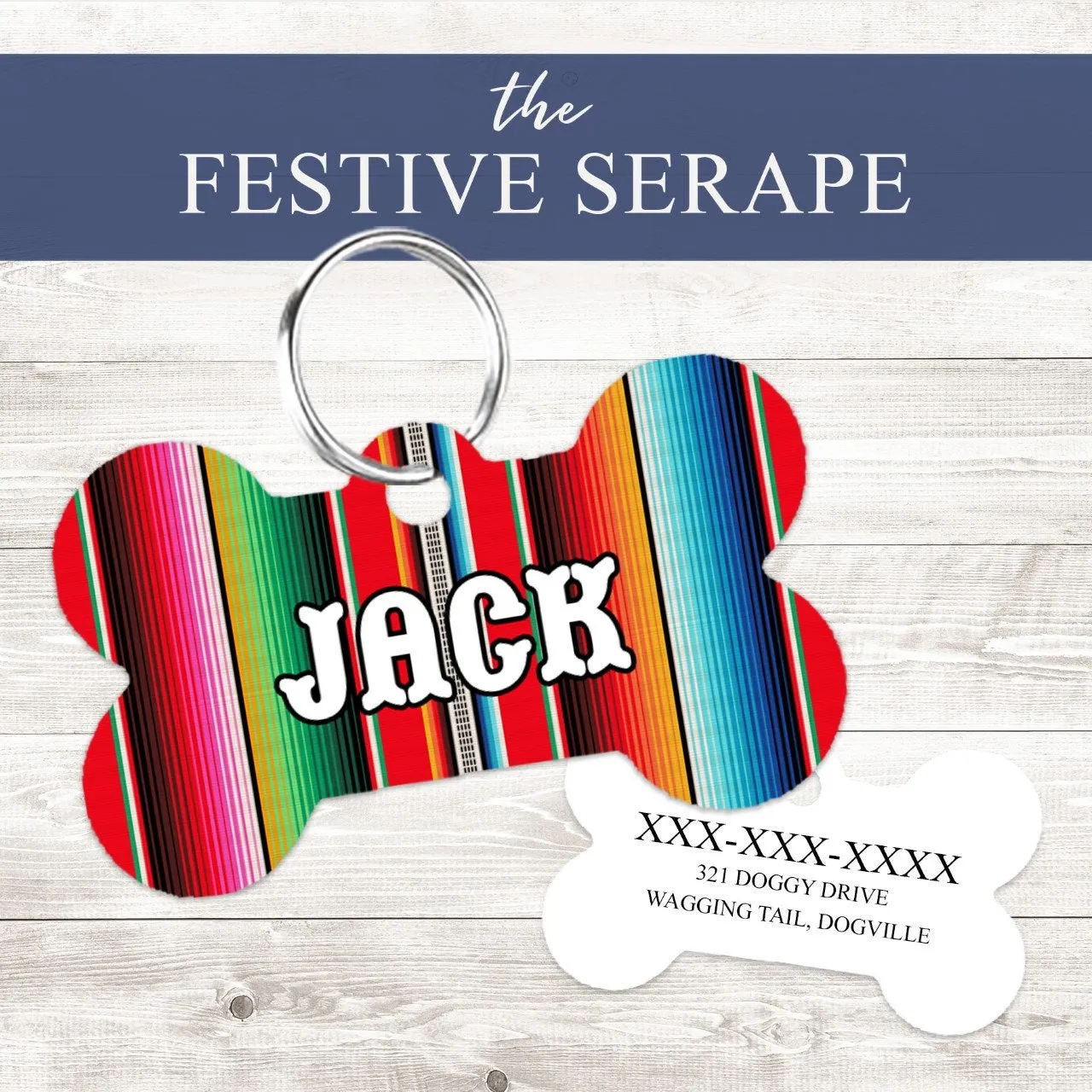 Pet ID Tag | Festive Serape