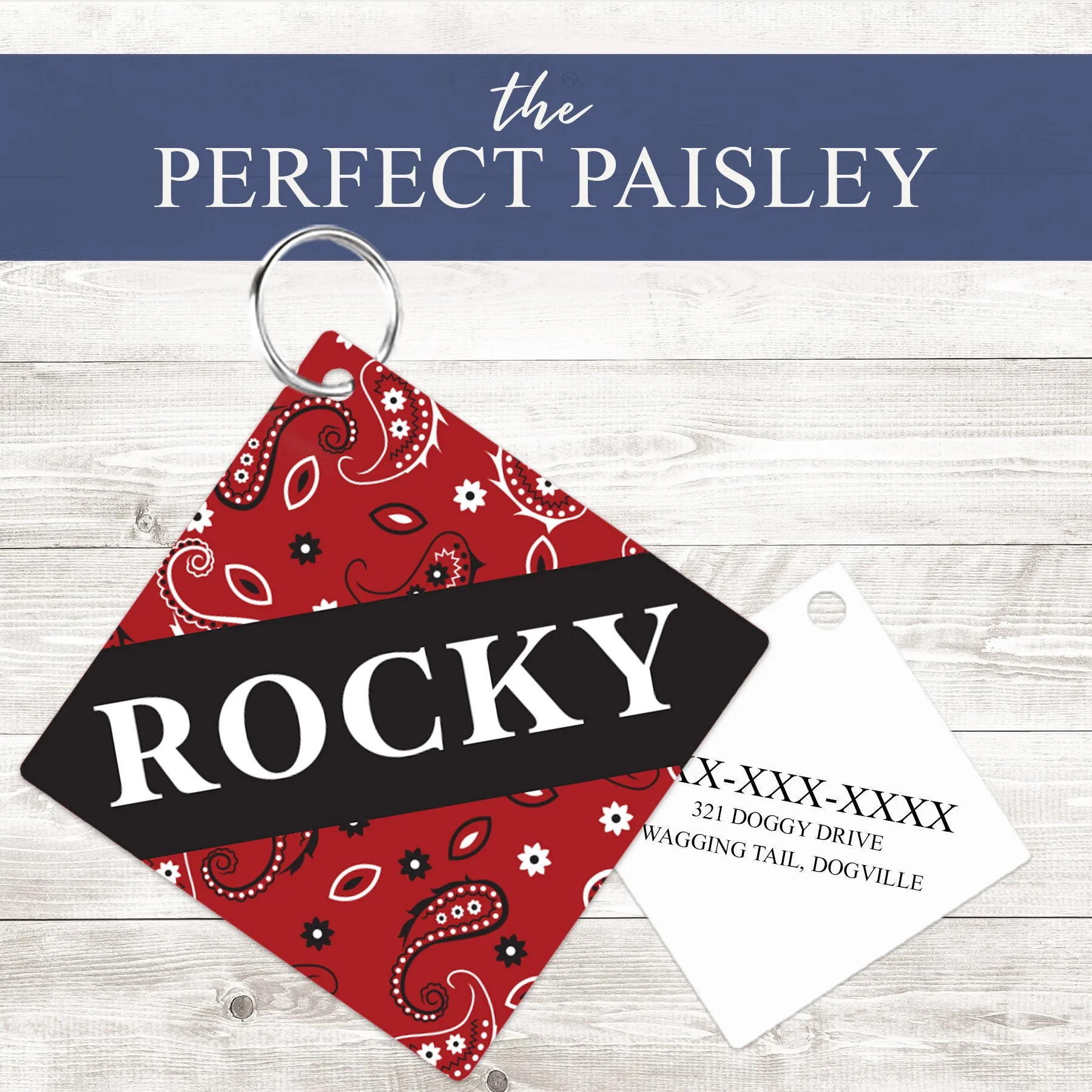 Pet ID Tag | Perfect Paisley