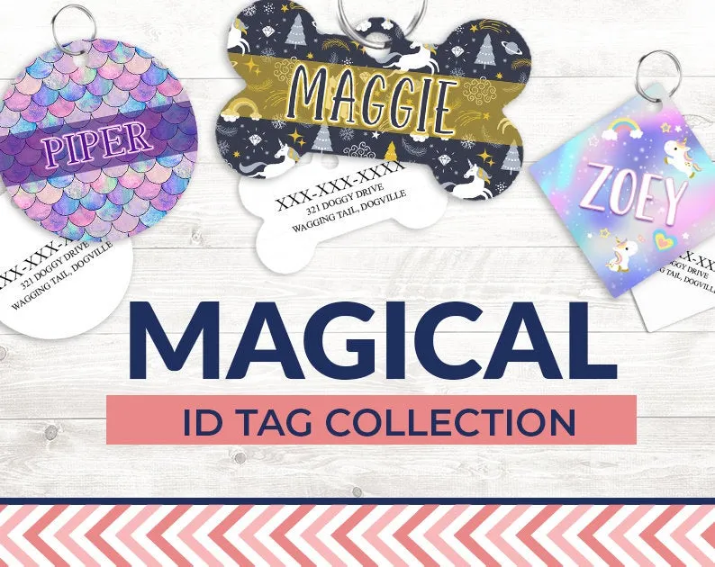 Pet ID Tag | Shimmering Mermaid