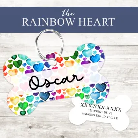 Pet ID Tag | The Rainbow Heart
