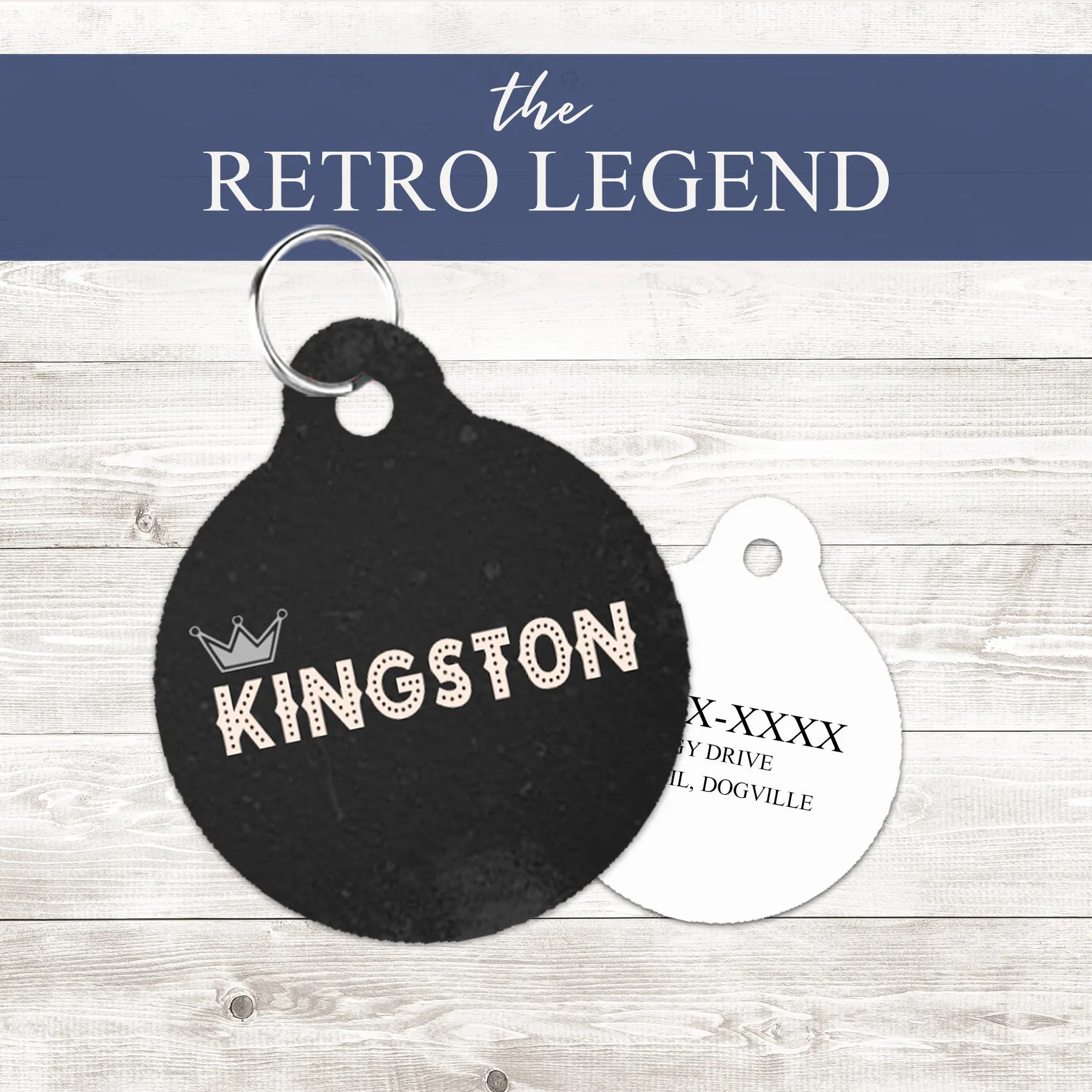 Pet ID Tag | The Retro King