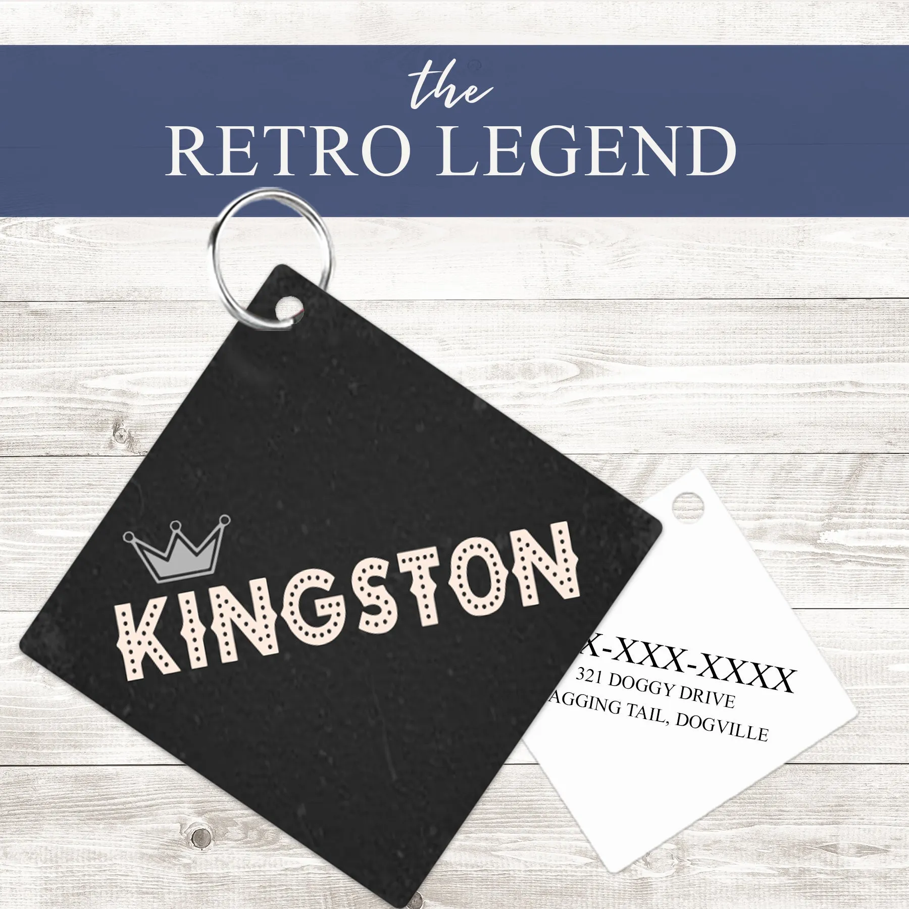 Pet ID Tag | The Retro King