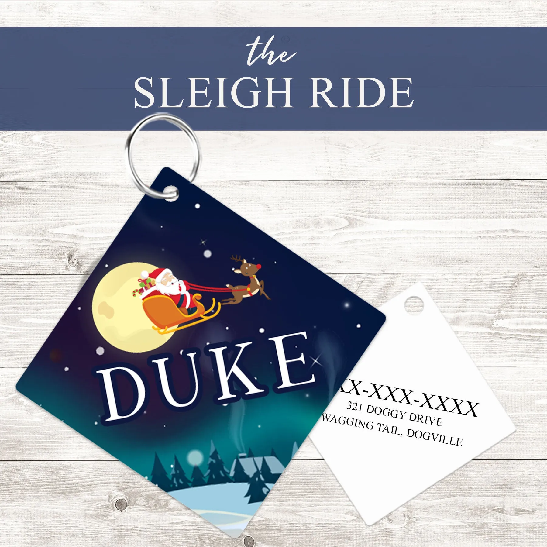 Pet ID Tag | The Sleigh Ride